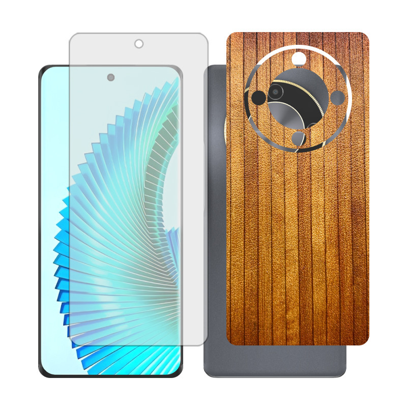 محافظ صفحه نمایش گلس مدل Together مناسب برای گوشی موبایل آنر X9b به همراه برچسب پوششی پشت گوشی