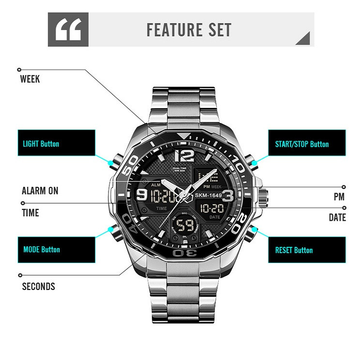 ساعت مچی عقربه‌ای مردانه اسکمی مدل 1649