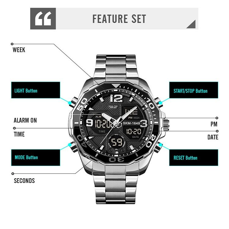 ساعت مچی عقربه‌ای مردانه اسکمی مدل 1649 -  - 5