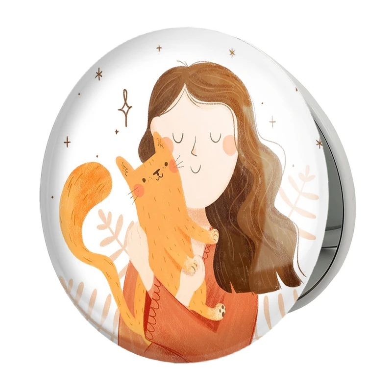 آینه جیبی خندالو طرح حمایت از حیوانات مدل تاشو کد 27347 