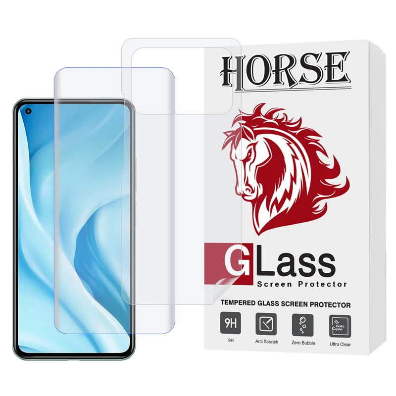 محافظ صفحه نمایش یووی هورس مدل UVNANOMTBH مناسب برای گوشی موبایل شیائومی Mi 11 Ultra 5G به همراه محافظ پشت گوشی