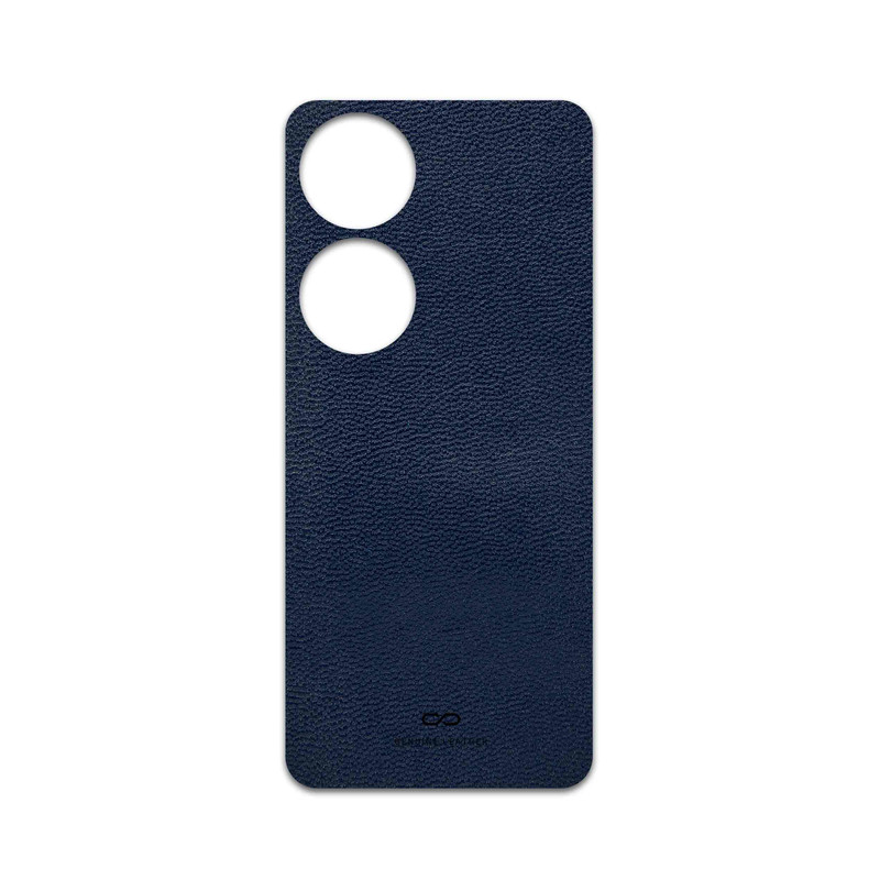 برچسب پوششی ماهوت مدل Deep-Blue-Leather مناسب برای گوشی موبایل آنر X7b