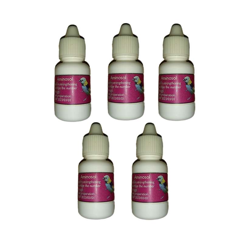 محلول افزایش تخم پرندگان زینتی آمینوسل کد 5ML حجم 5 میلی لیتر مجموعه 5 عددی