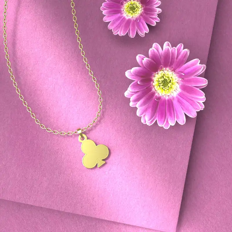 گردنبند طلا 18 عیار زنانه مدوپد مدل سمبل