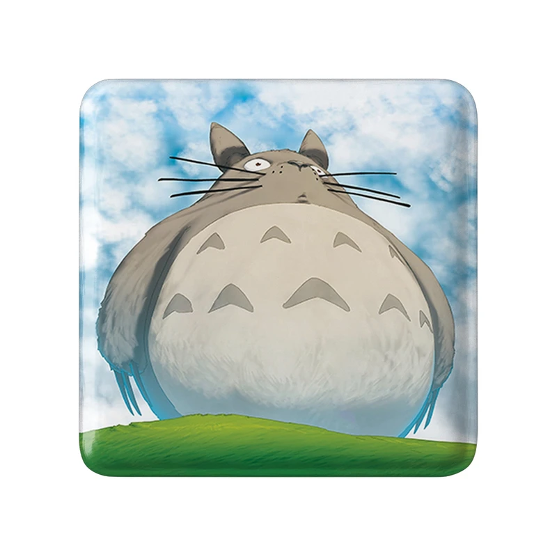 مگنت خندالو طرح انیمه همسایه من توتورو My Neighbor Totoro مدل مربعی کد 30244