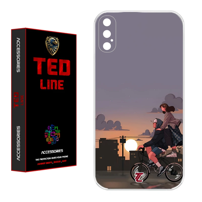 کاور تدلاین طرح عاشقانه کد 1215 مناسب برای گوشی موبایل اپل Iphone X / XS