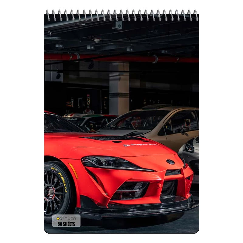 دفتر نقاشی 50 برگ سیمی کارنیکا طرح تویوتا سوپرا Toyota Supra کد 53272