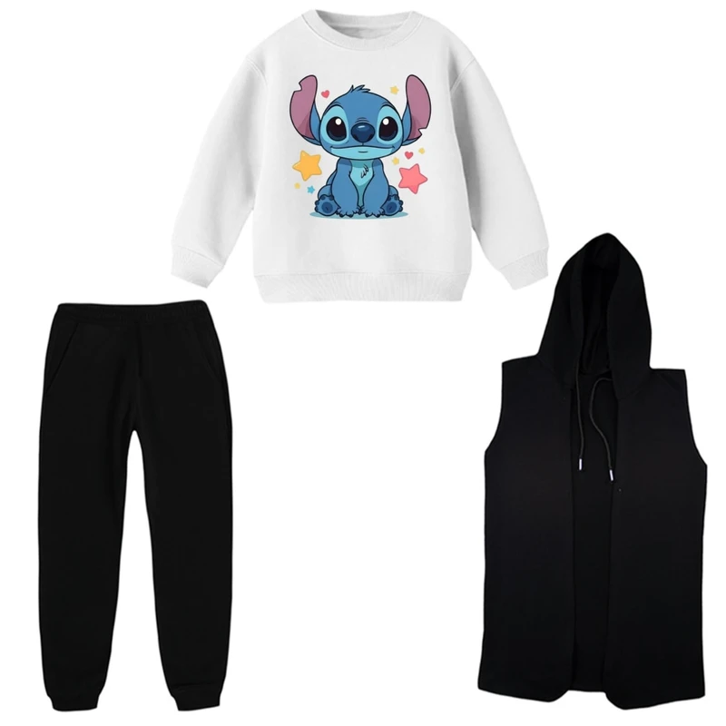 ست 3 تکه لباس راحتی بچگانه مدل استیچ کد 4