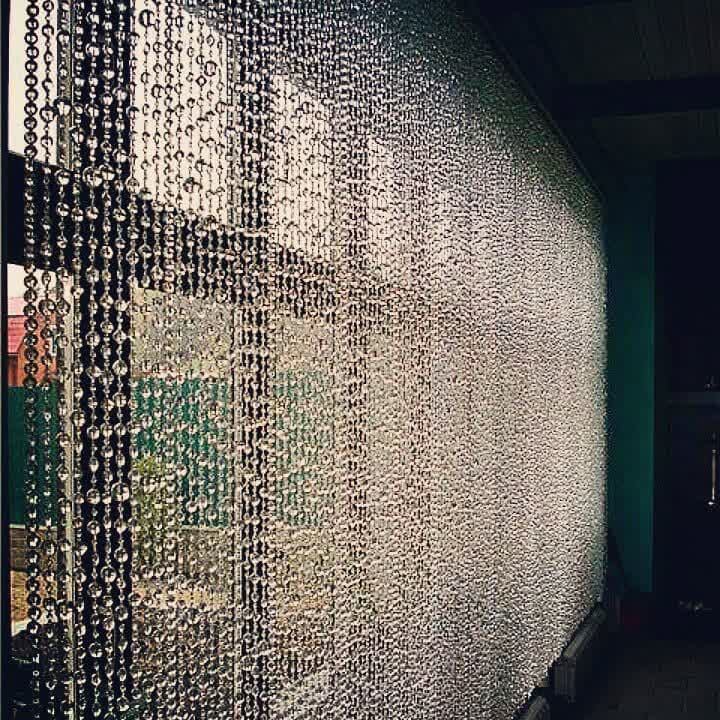 پرده آویز آریا کریستال مدل کوتاه و بلند سایز 150x300 سانتی متر