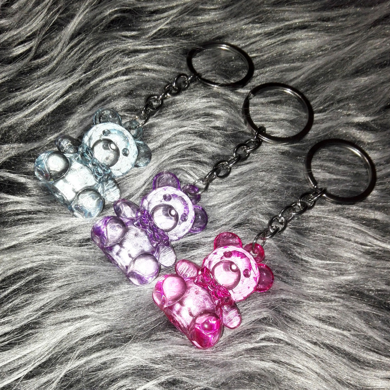 جاکلیدی دخترانه مدل خرس کریستالی جاکلیدی دخترانه مدل خرس کریستالی