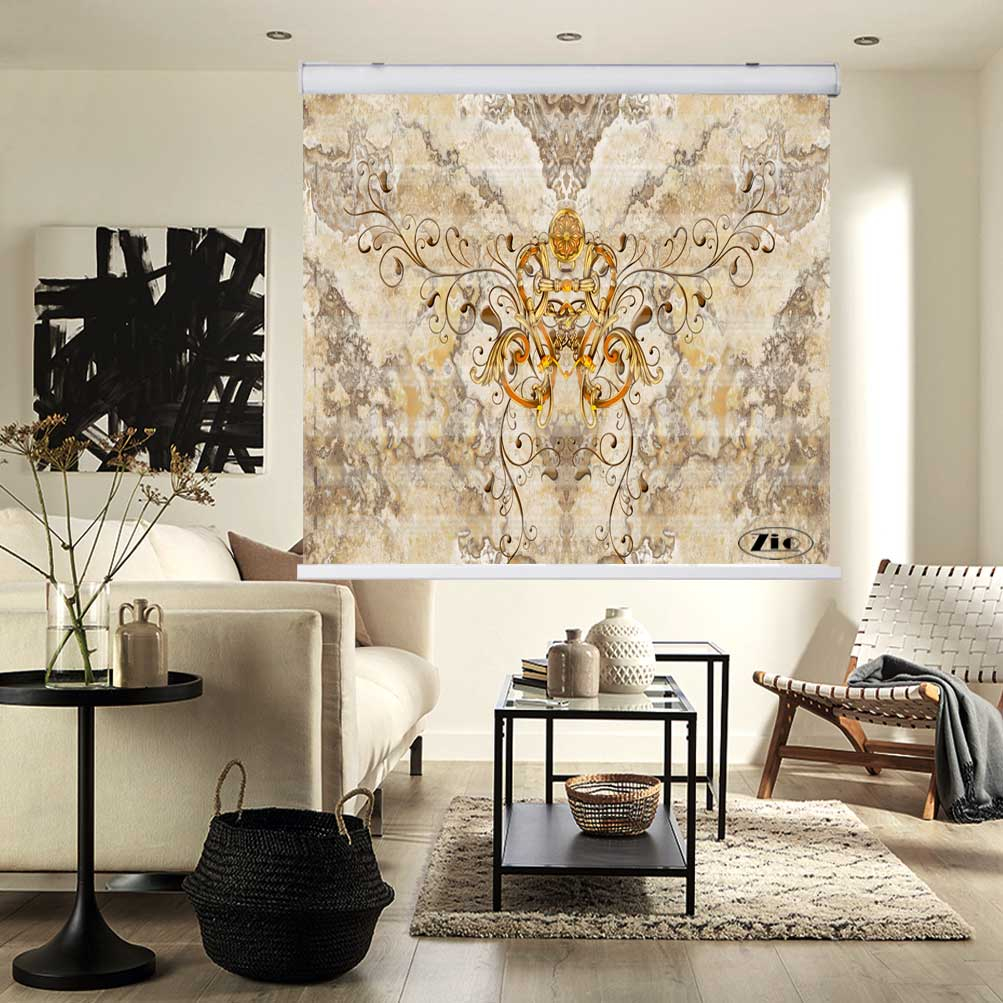 پرده زبرا زیو کد 3D1411 سایز 150x150 سانتی متر