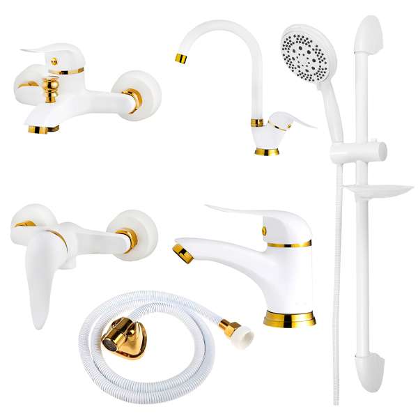 ست شیرآلات شیرالات بهداشتی و ساختمانی توفیق مدل اوج پلاس مجموعه 6 عددی