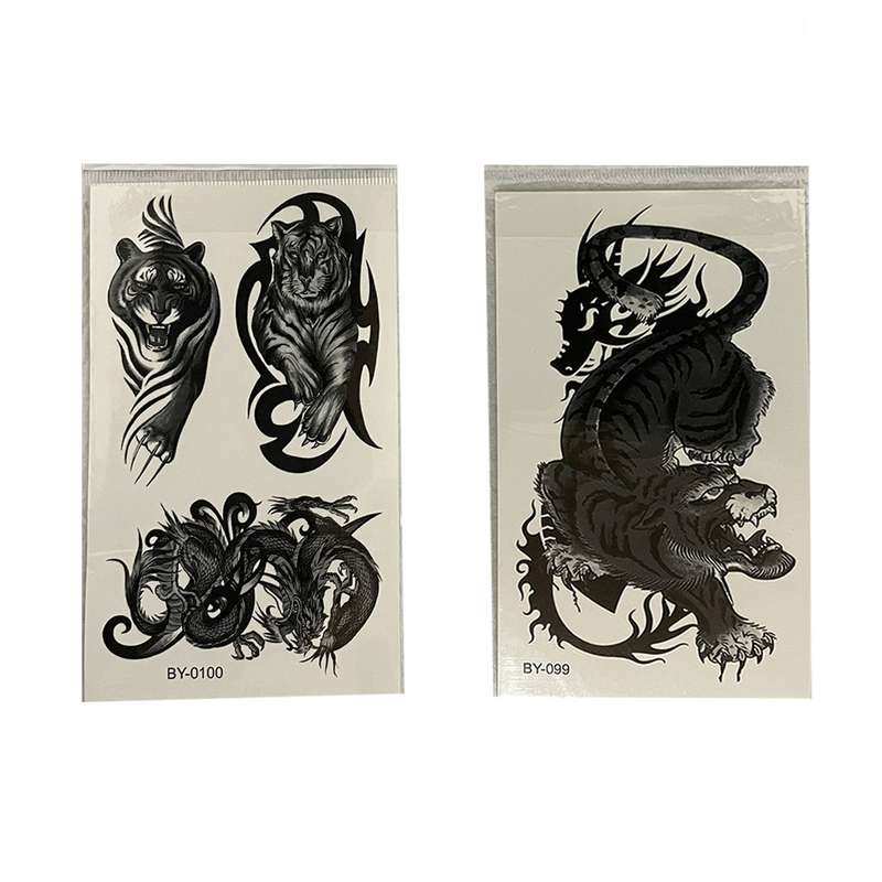 تتوی موقت طرح wild_tiger مجموعه 2 عددی