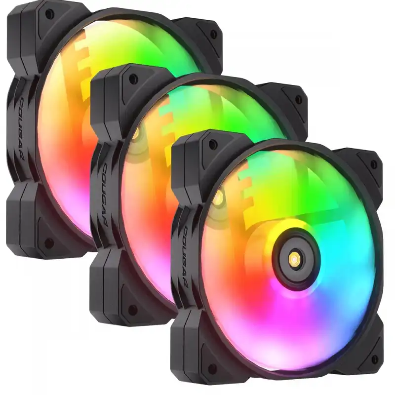 فن کیس کوگر مدل HPB120-RGB مجموعه 3 عددی