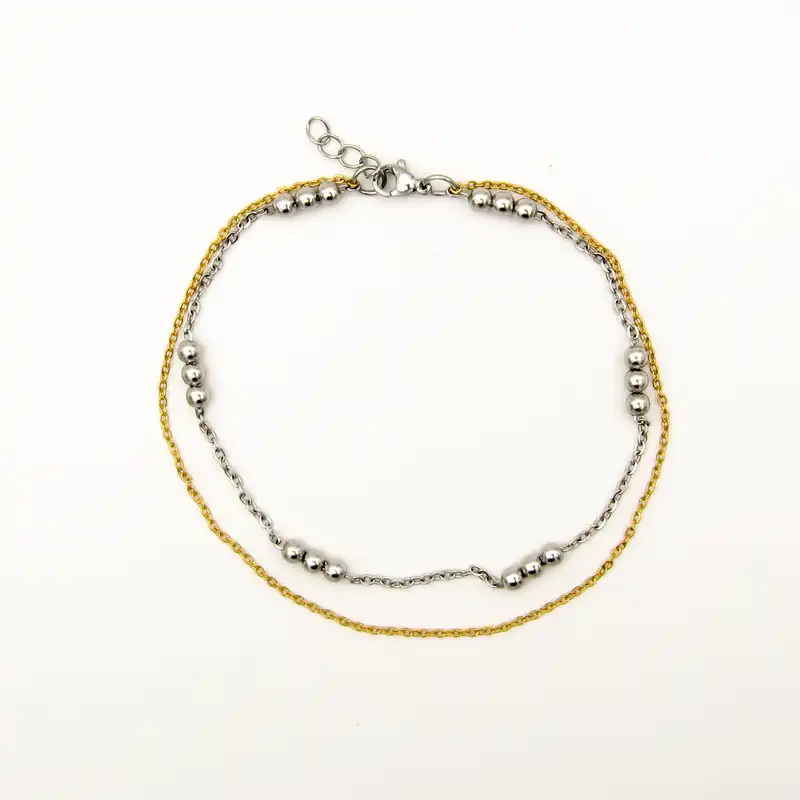 پابند زنانه مانچو مدل دو ردیفه کد aj007