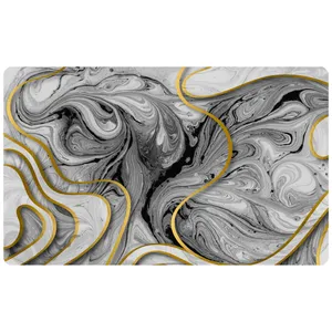 پادری مدل سه لایه رویه مخمل طرح مدرن کد 1254 سایز 75x45 سانتی متر