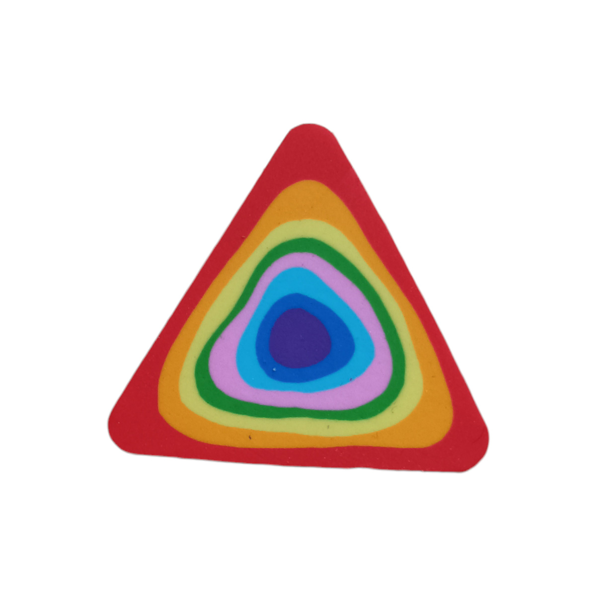 پاک کن مدل معطر طرح مثلث رنگین کمانی 