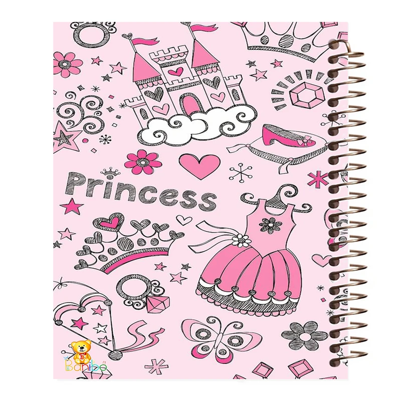 دفتر نقاشی 50 برگ بانیبو مدل دخترونه کد 125