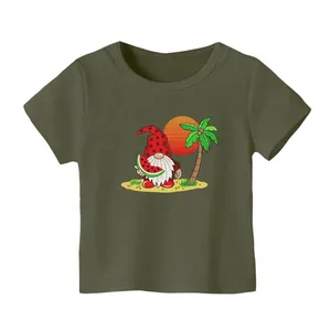 تی شرت آستین کوتاه بچگانه مدل بابانوئل و هندوانه یلدایی کد 1