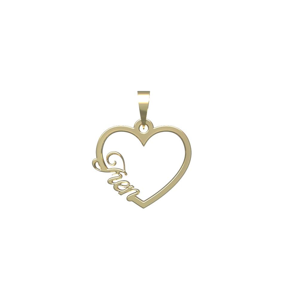 آویز گردنبند طلا 18 عیار زنانه مدوپد مدل اسم ایرن iren کد PB1-10339 -  - 2