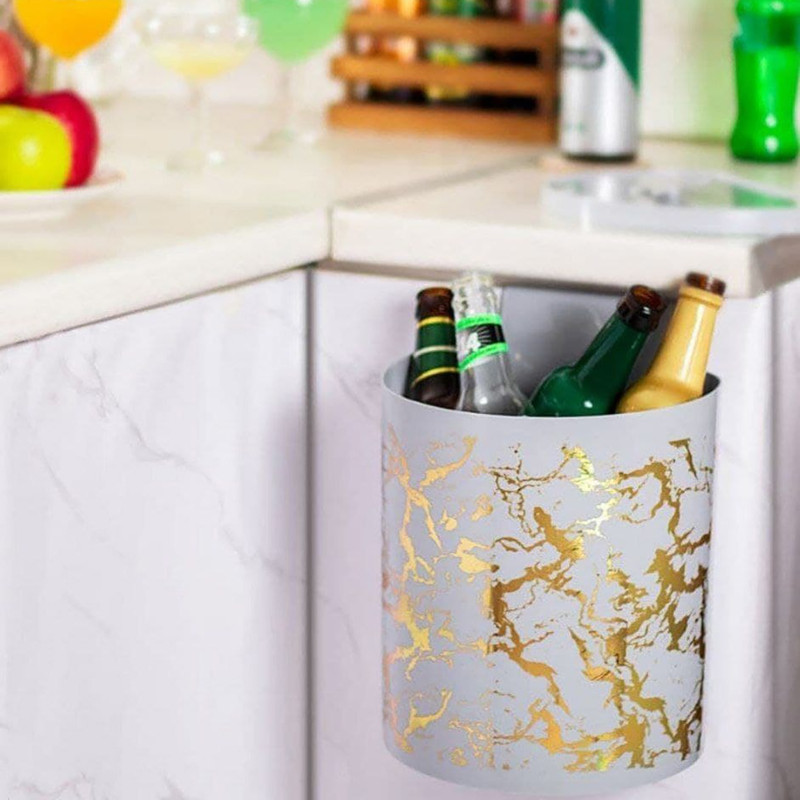 سطل زباله کابینتی مدل رزمن ماربل