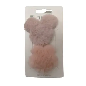 گیره مو دخترانه مدل خرس و گل مجموعه 2 عددی