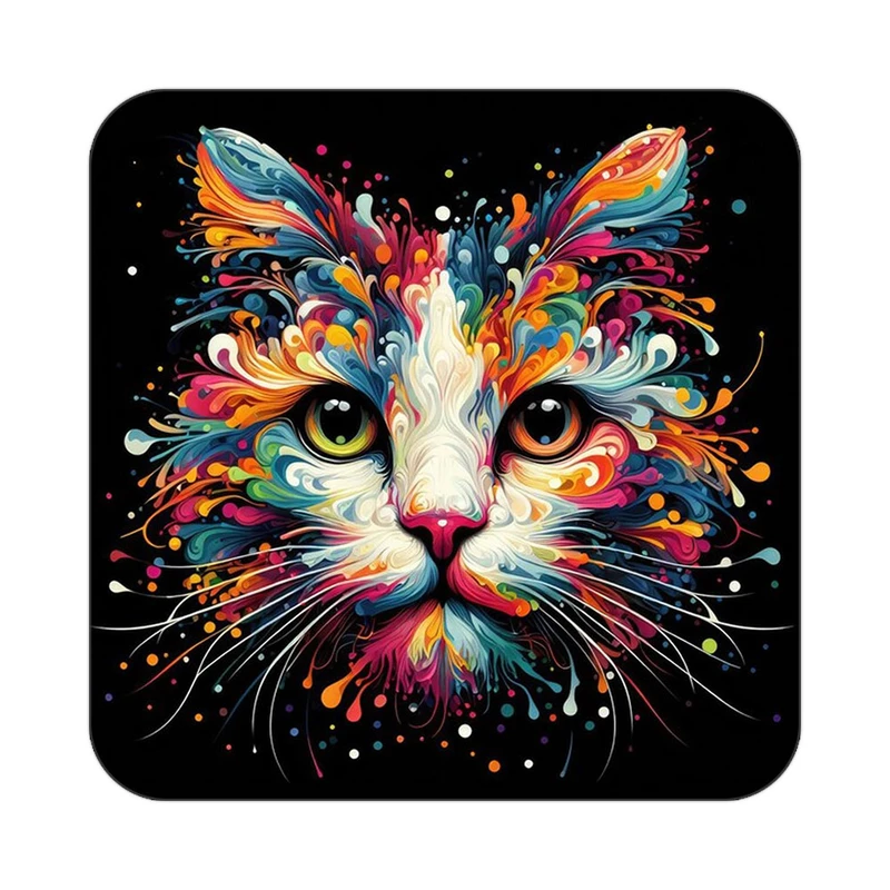 زیر لیوانی کاکتی طرح حیوانات رنگی مدل mp26764