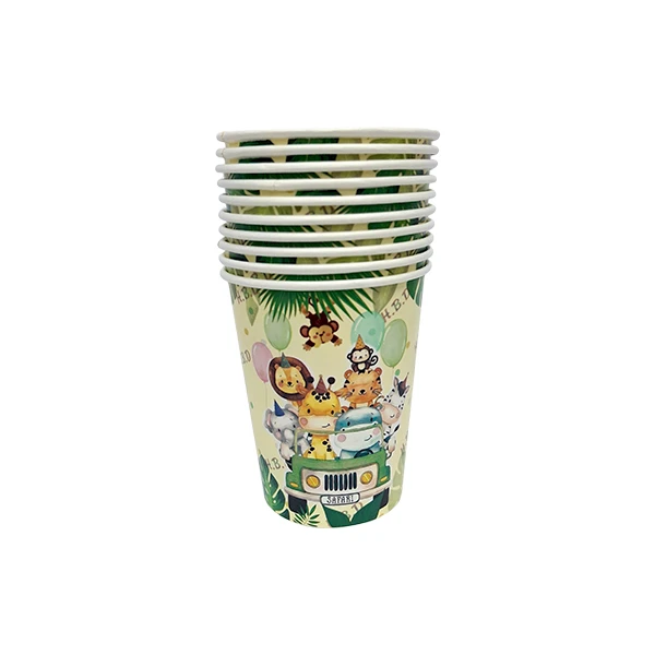 لیوان یکبار مصرف مدل سافاری کد SafariCups1 مجموعه 10 عددی