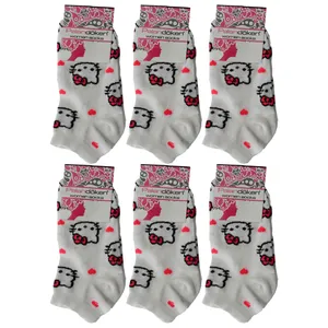 جوراب دخترانه پالاندوکن مدل P-4895 بسته 6 عددی