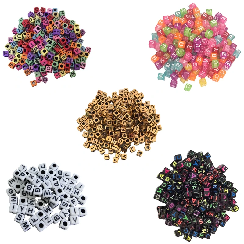 مهره دستبند مدل حروف انگلیسی کد 6630 مجموعه 350 عددی