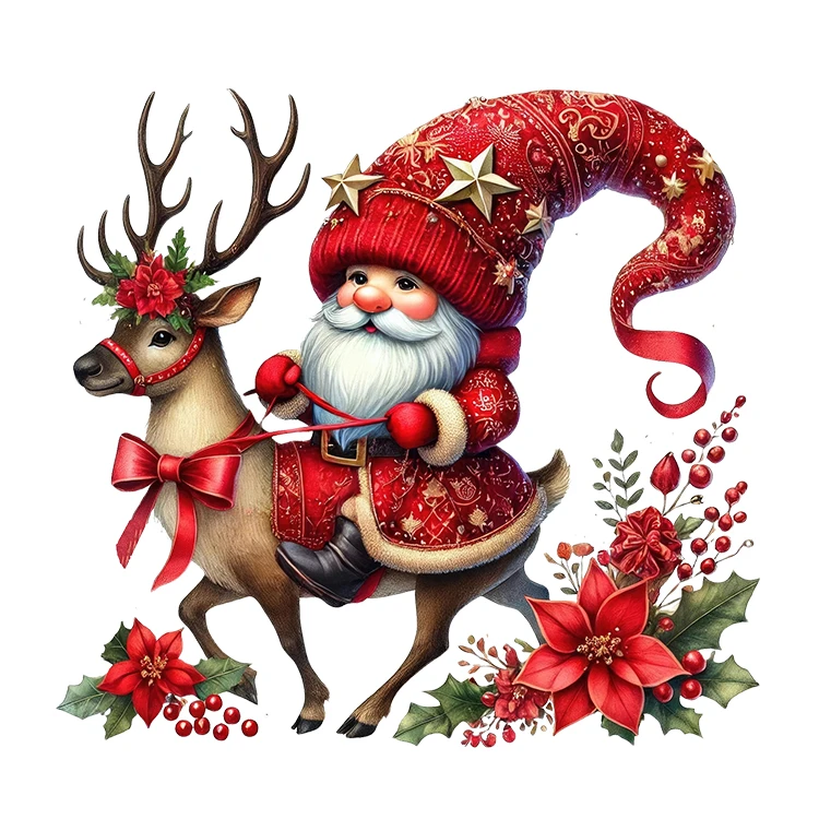 استیکر پارچه و لباس پاد آفرین مدل کریسمس کد S3248