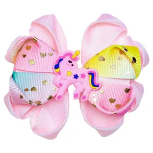 گیره مو دخترانه مدل اسب تک شاخ 