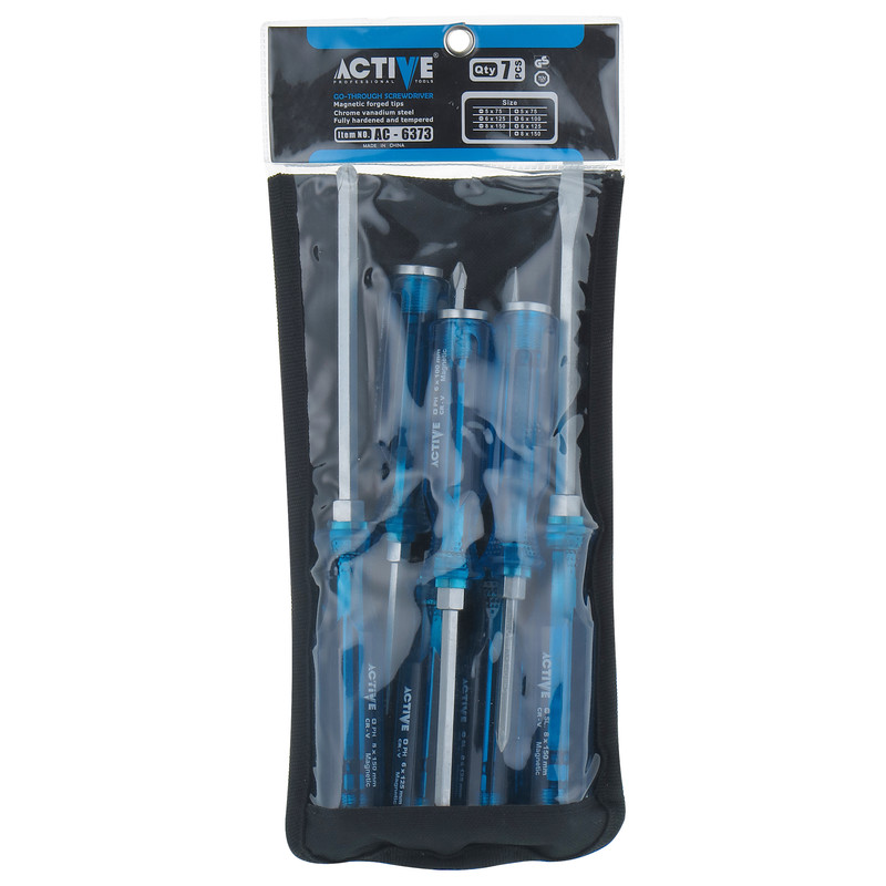 مجموعه 7 عددی پیچ گوشتی اکتیو تولز کد AC-6373 مجموعه 7 عددی پیچ گوشتی اکتیو تولز کد AC-6373