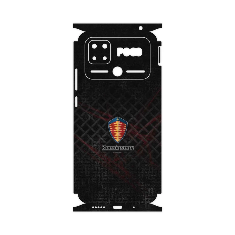 برچسب پوششی ماهوت مدل Koenigsegg Automotive AB-FullSkin مناسب برای گوشی موبایل شیائومی Poco C40