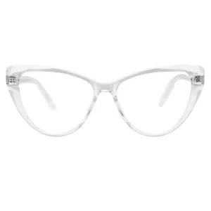 فریم عینک طبی گربه ای مدل COL28070W مناسب انواع فرم صورت