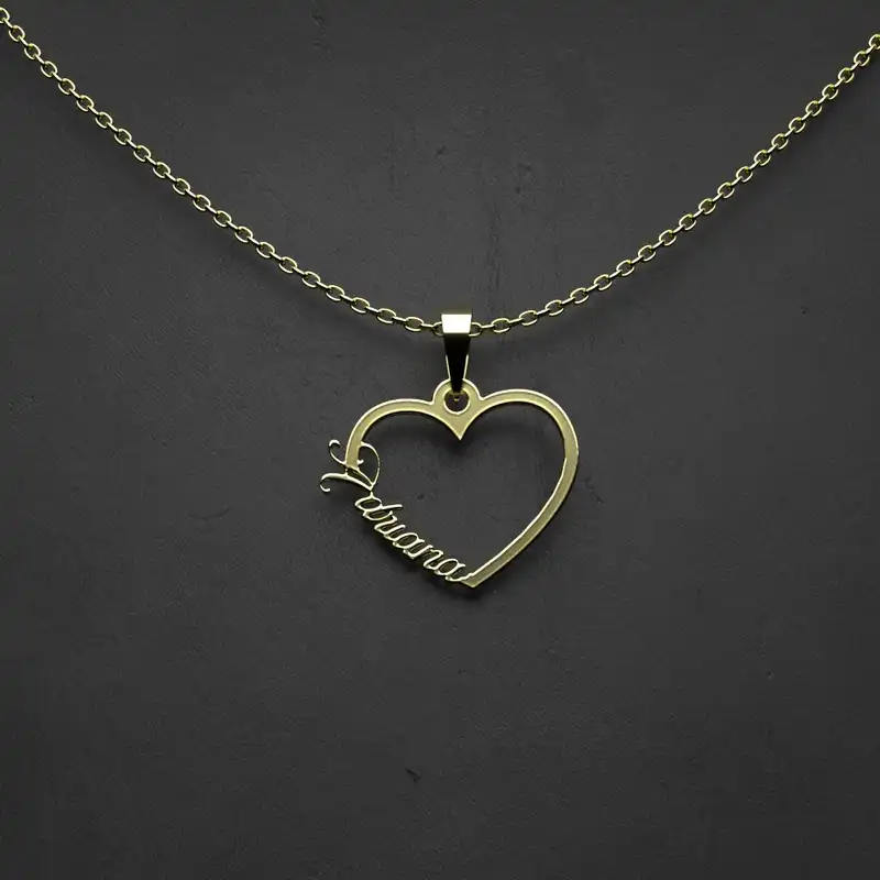 گردنبند طلا 18 عیار زنانه مدوپد مدل اسم Adriana کد VV2-1-1069