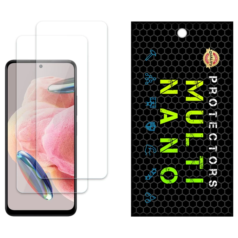 محافظ صفحه نمایش مولتی نانو مدل X-S2N مناسب برای گوشی موبایل شیائومی Redmi Note 12 4G بسته دو عددی