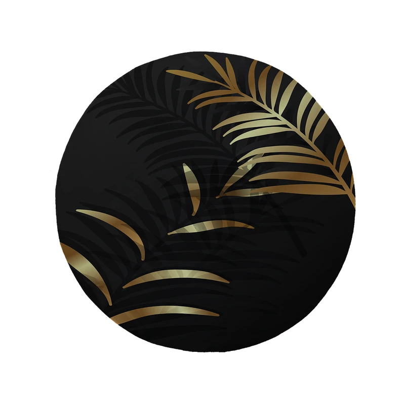 پادری مدل دایره طرح برگ کد 8980 سایز 90 × 90 سانتی متر 