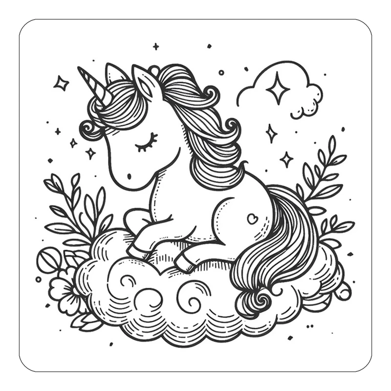 مگنت کاکتی طرح اسب تک شاخ و یونیکورن مدل mp31403