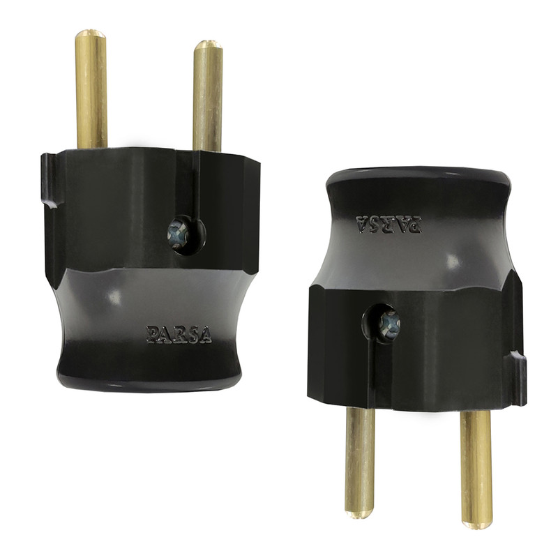 دوشاخه برق پارس مدل Round-B بسته 2 عددی