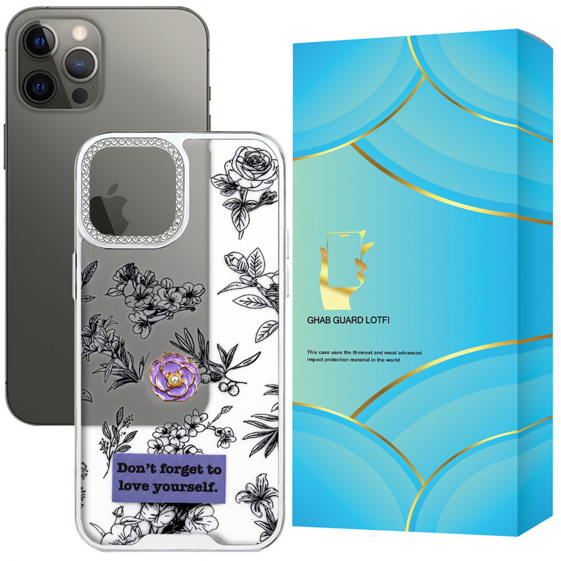 کاور قاب گارد لطفی مدل FLWRCL مناسب برای گوشی موبایل اپل iPhone 12 Pro