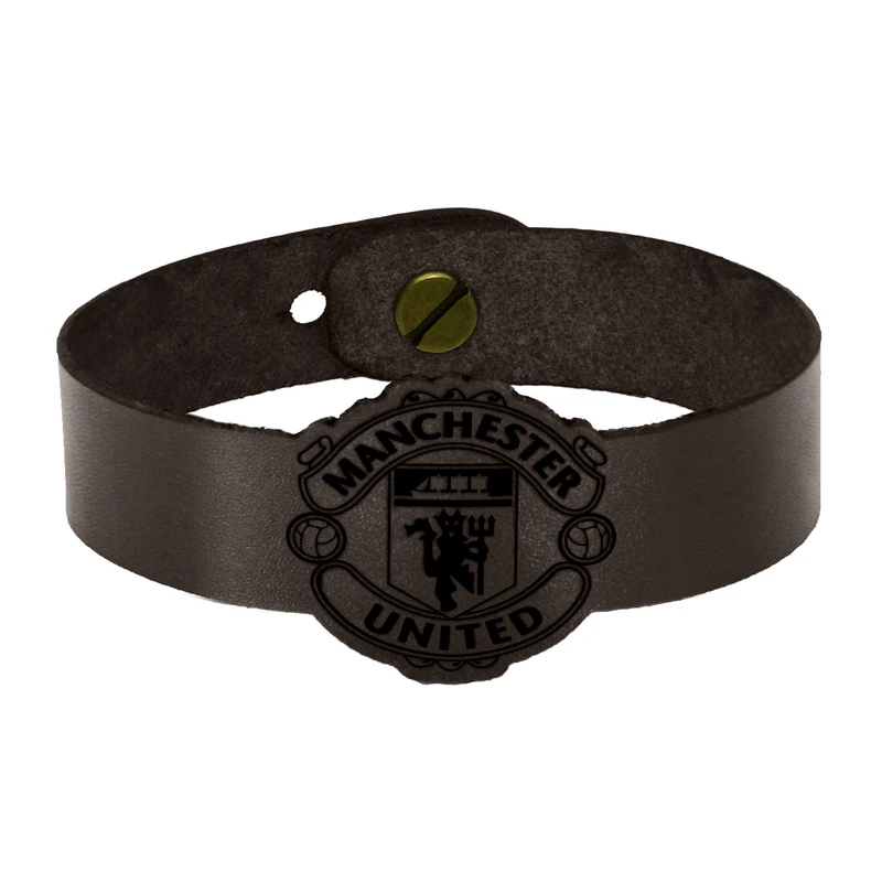 دستبند چرمینه اسپرت طرح منچستریونایتد کد 7018