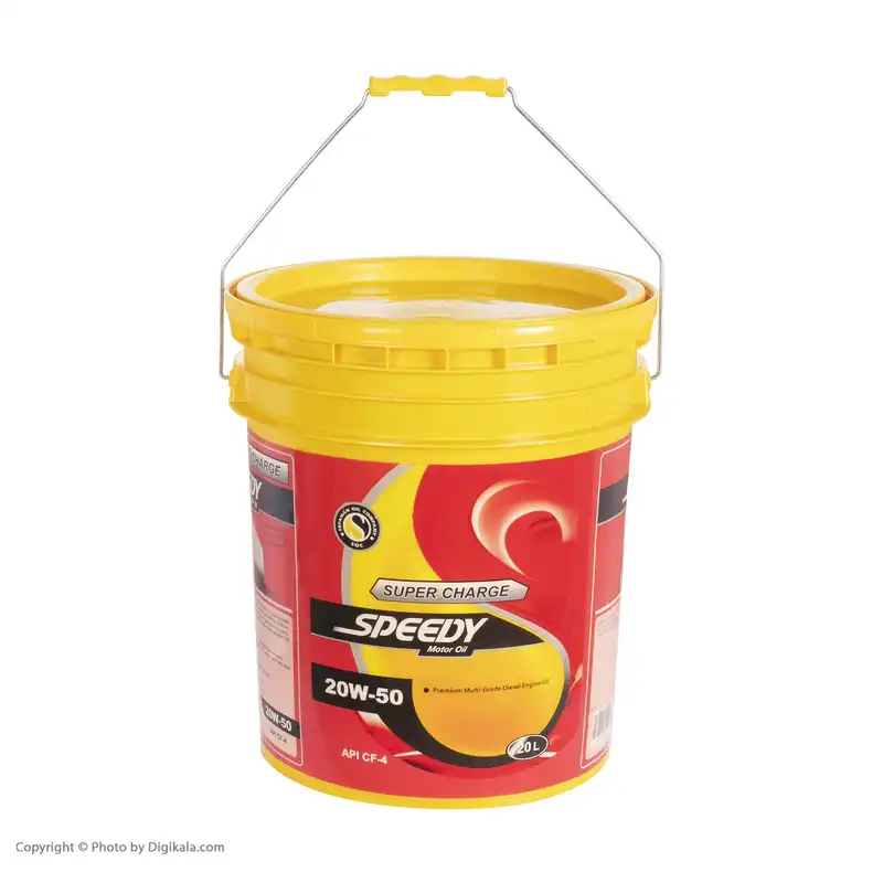 روغن موتور اسپیدی طرح توزیع عادلانه مدل Super Charge 20W-50 حجم 20 لیتر