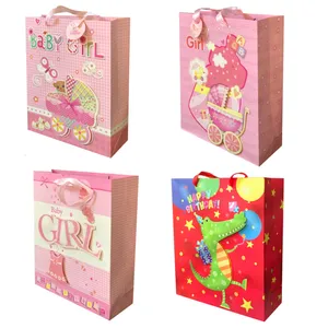 پاکت هدیه مدل برجسته طرح GIRL مجموعه 4 عددی