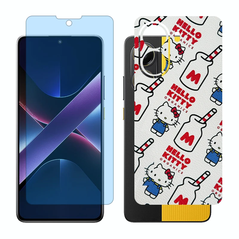 محافظ صفحه نمایش مات آنتی بلو گلس مدل Together مناسب برای گوشی موبایل شیائومی Poco X7 Pro به همراه برچسب پوششی پشت گوشی