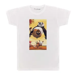 تی شرت بچگانه پرمانه طرح پاندای کونگ فو کار کد pmt.4506