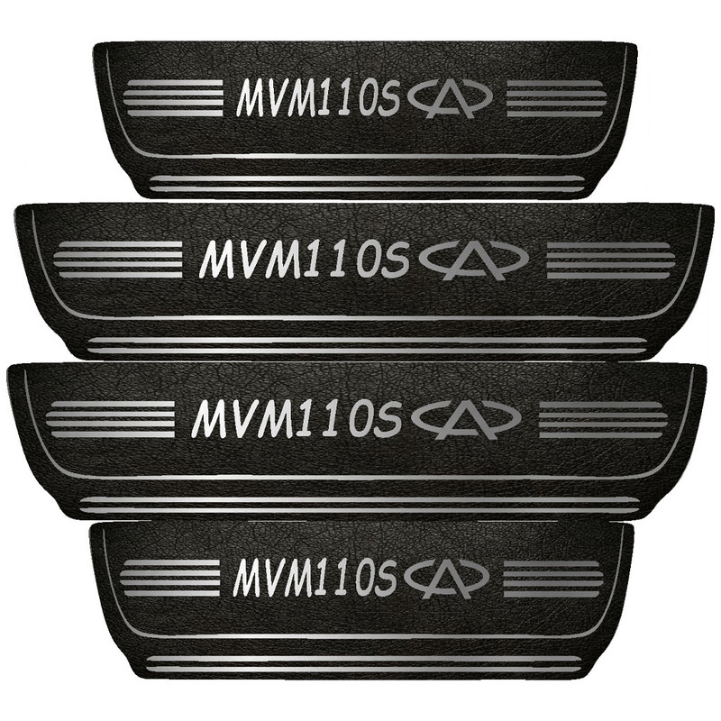 برچسب پارکابی خودرو مهدیار طرح چرم کد PKA1006 مناسب برای mvm 11os بسته 4 عددی