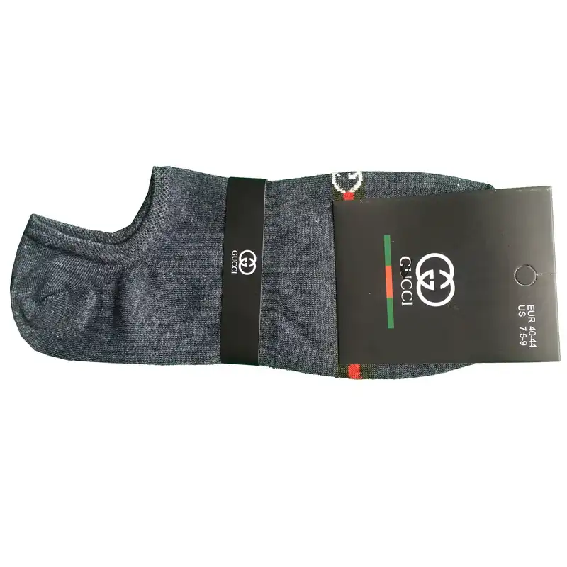 جوراب ورزشی مردانه مدل زیر قوزکی کد GU-KH543 رنگ خاکستری