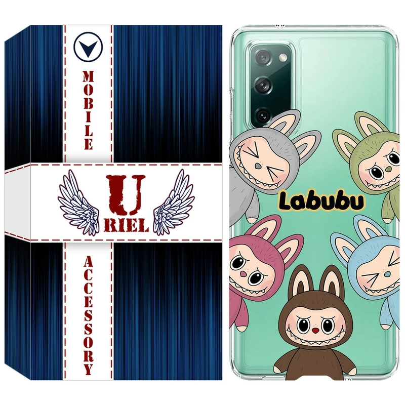 کاور یوریل مدل Clear کد 102 طرح لبوبو Labubu مناسب برای گوشی موبایل سامسونگ Galaxy S20 FE