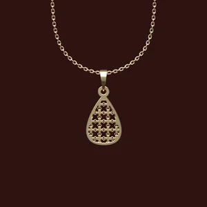 گردنبند طلا 18 عیار زنانه مدوپد مدل هندسی کد W2-1-1281